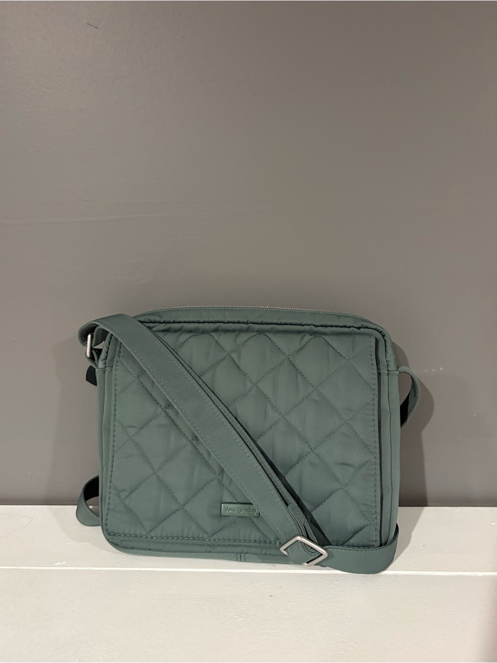 Quilted Crossbody Bag green